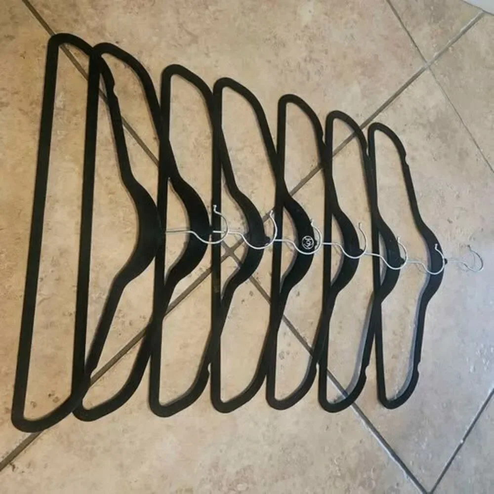 Joy Mangano Black Hugging Hangers - 8-Pack
